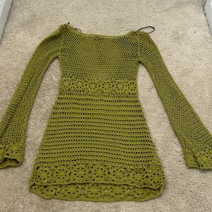 Crochet cover up shirt